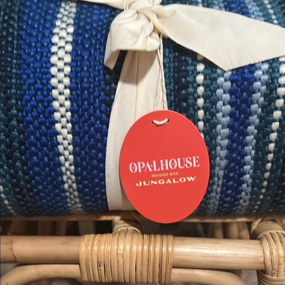 Opalhouse Blue and White Woven 50” x 60” Throw Blanket
